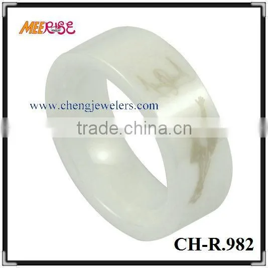 8mm high quality ceramic matte black ring