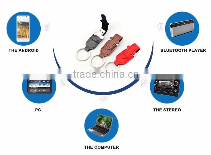 China supplier usb flash drive leather
