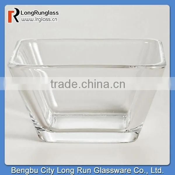 LongRun Transparent Tempo Square Bowl Hot Sale Glass Dinnerware