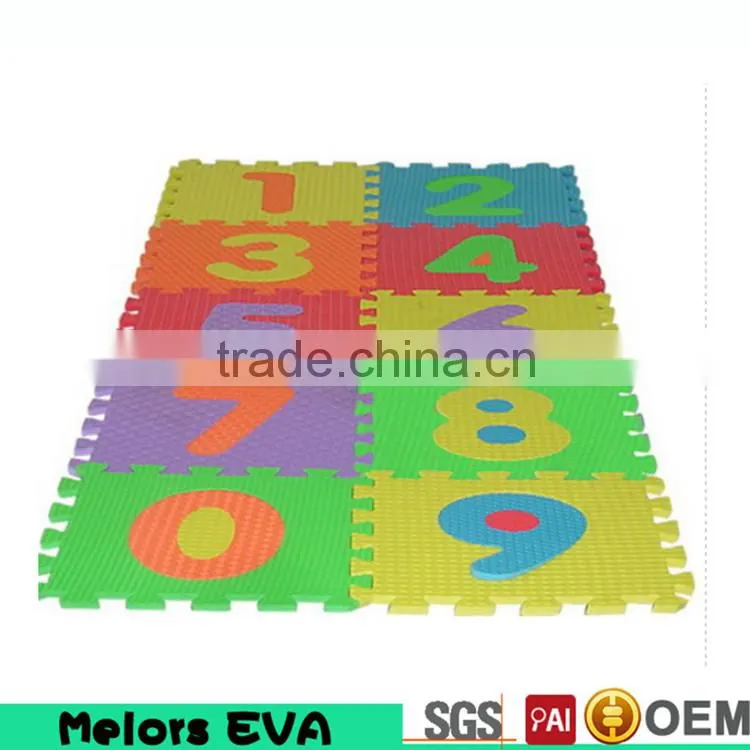 Melors cartoon Portable colorful vivid pattern practic playground eva foam play mat for Crawling Assembled supplier