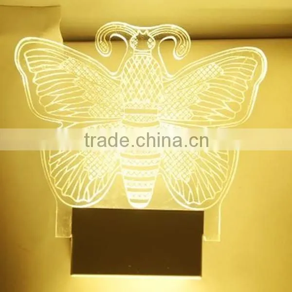 Mordern design multiple shapes customized pattern acrylic material LED lights wholesale