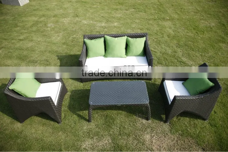 Outdoor Waterproof Garden Rattan Sleeper Sofas Set
