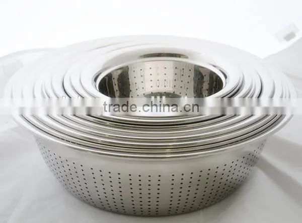 New Product Stainless Steel Rice Sieve/Vegatable Basin