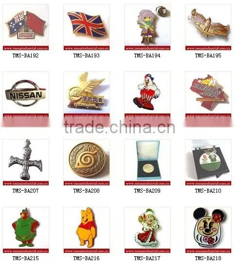 Promotion high quality custom metal gold plating badge lapel pins maker