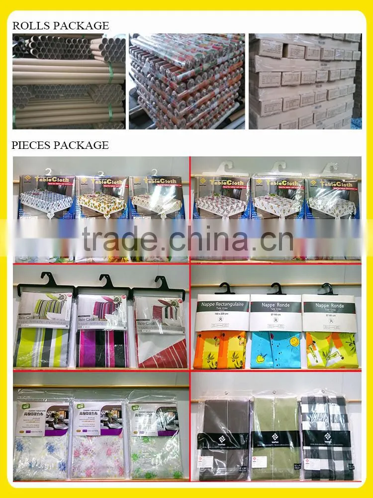 PVC rectangle white tablecloths