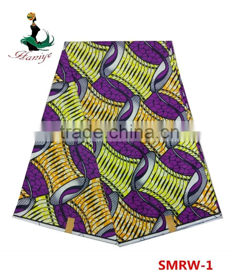 SMRW-1 Real wax fabric African printed Jave wax fabric