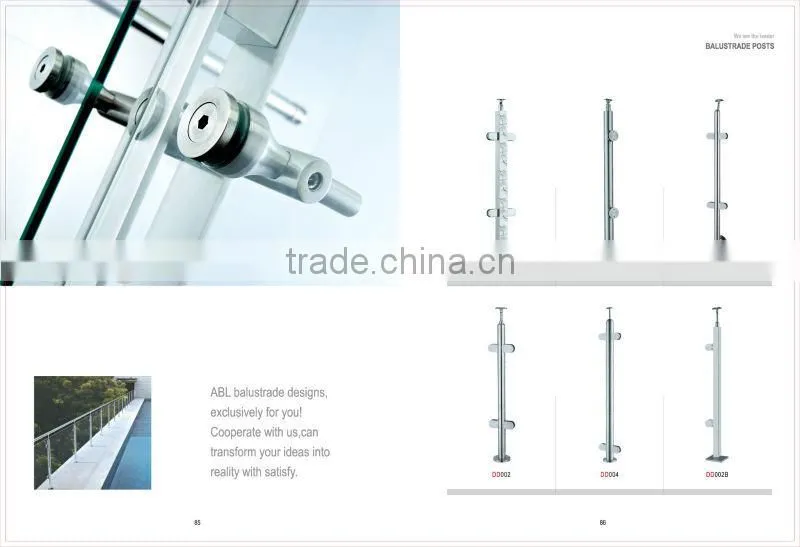 2016 New style 304/316 stainless steel handrails for outdoor steps in high standard quality
