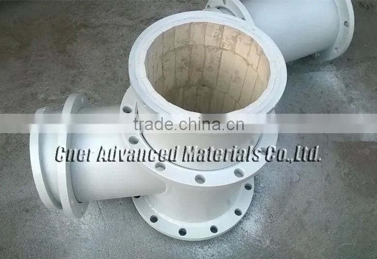 High alumina ceramic lined three links, alumina ceramic lined multi-way tubes
