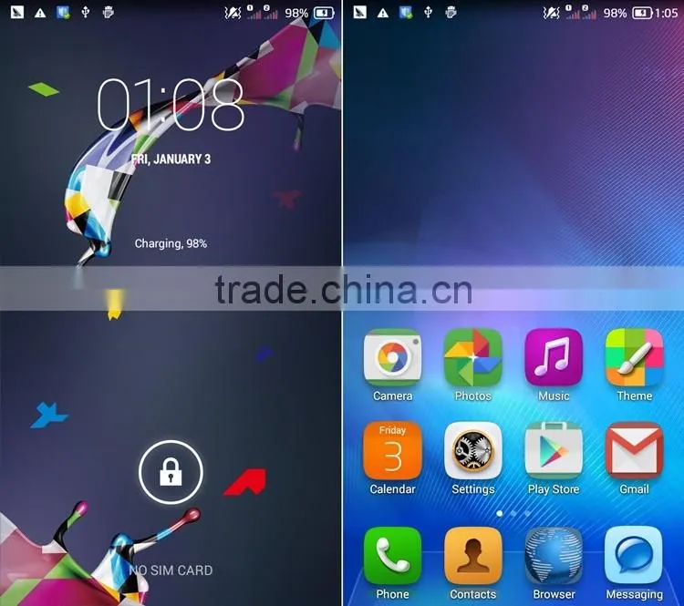 TCL i708U Smartphone 5.0 inch HD Screen MTK6732 Quad Core 1.5GHz 1GB 8GB Blue