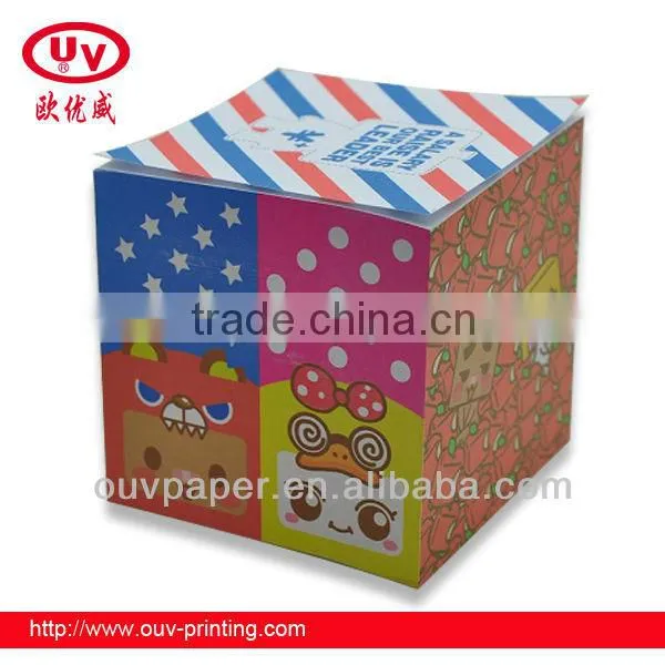 blank note cubes,paper block note cube memo cube