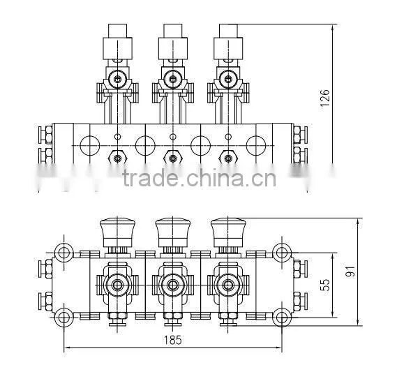Pneumatic control unit