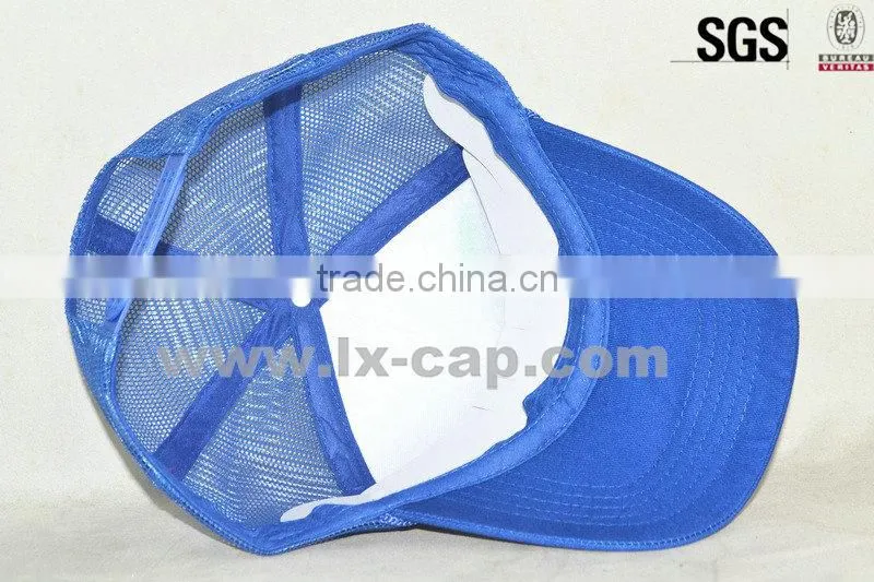 5-panel fashion black white foam mesh trucker cap/hat
