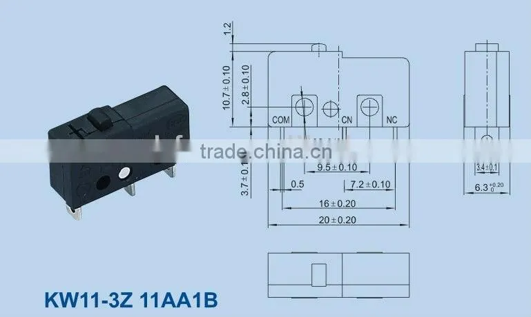 plunger push button micro switches