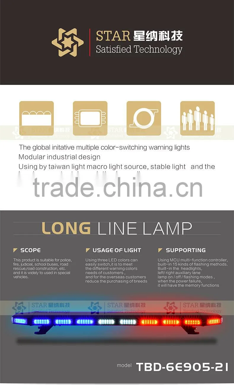 LED warning light ambulance lightbar,firefighter,12v/24v ambulance lightbar