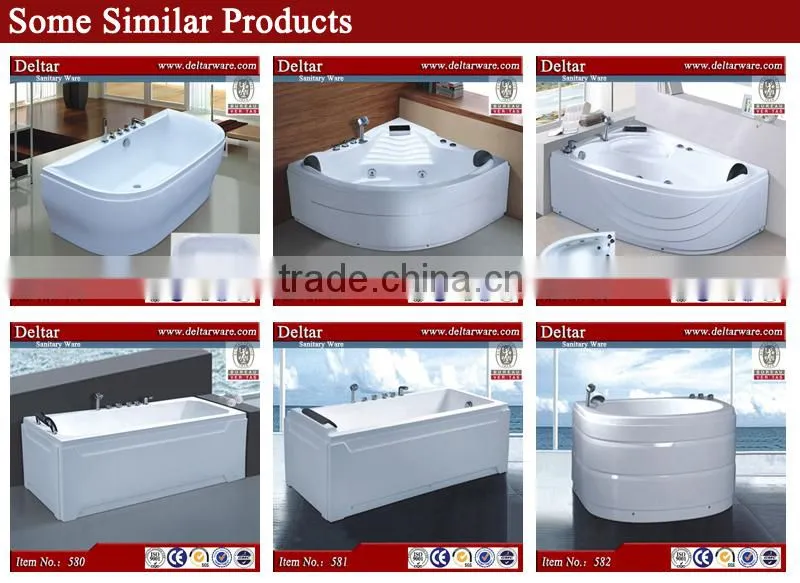 classic design bathtub length 1.8m, body massage bathtub air switch and controller, bubble light bathtub