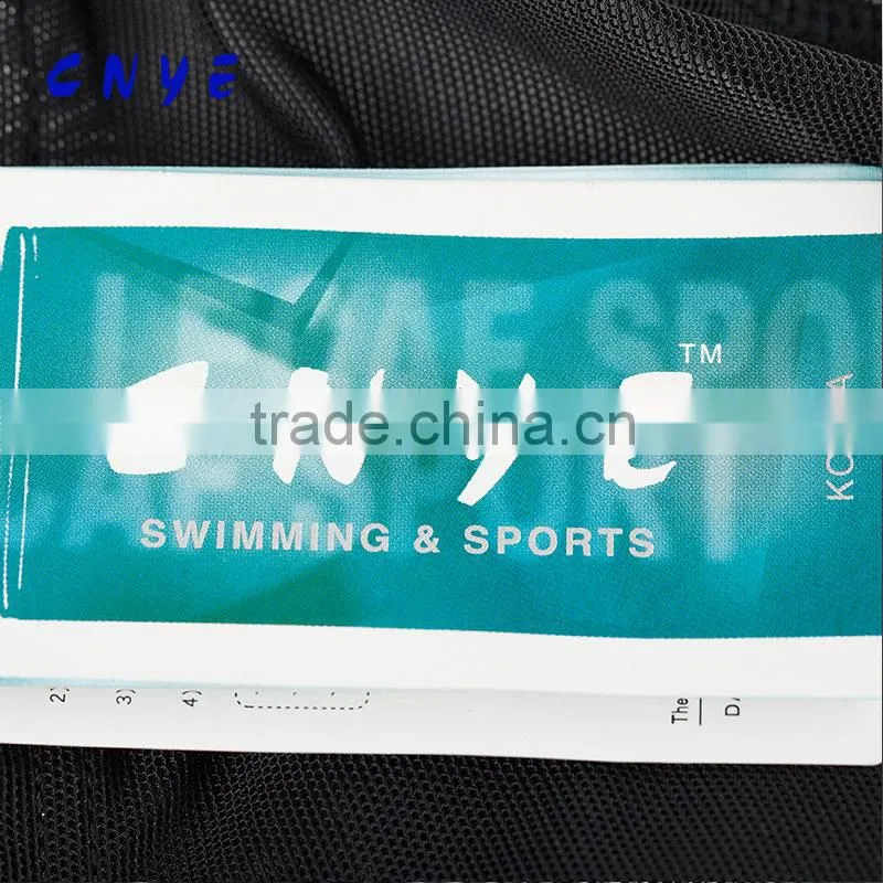 CNYE comfortable breathable elastic net new design mens swimming cap pure color black caps fashion swimming goods
