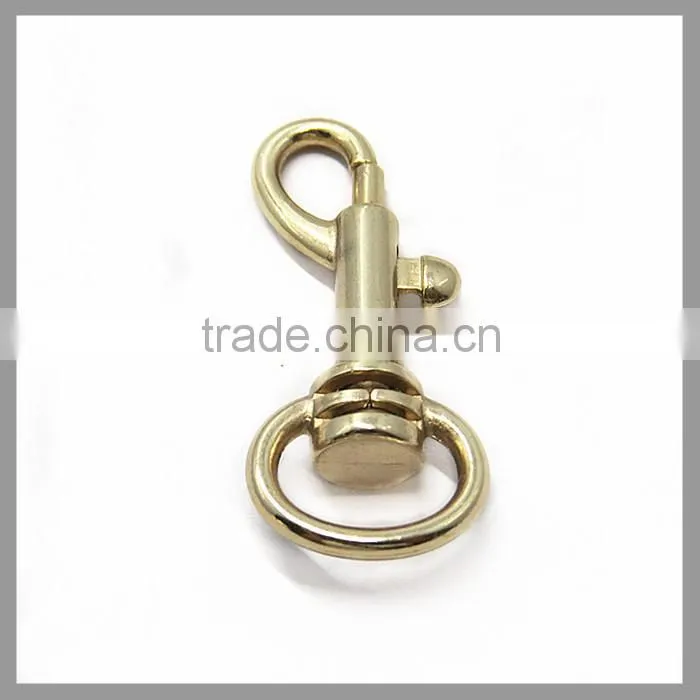 Gold Zinc Alloy Dog Leash Swivel Hook For Bag Accessories