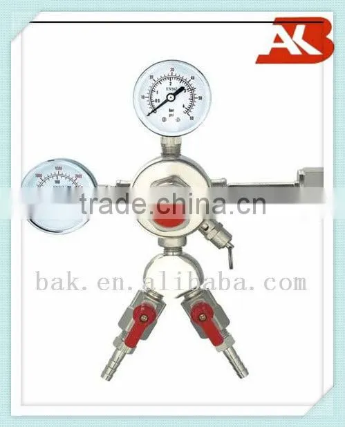 Double outlets CO2 pressure reducer CO2-13J03