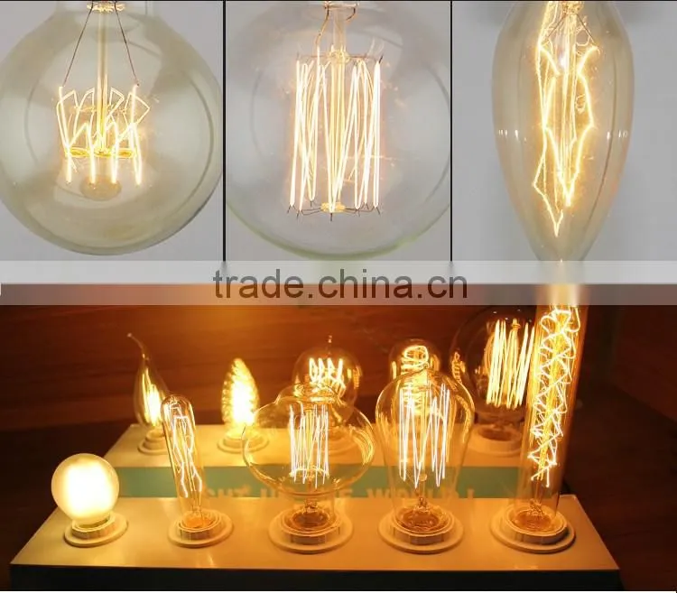 40W E26 110V 220V Vintage Edison Bulb Light A60 B22 E27 Carbon Filament Edison Bulbs