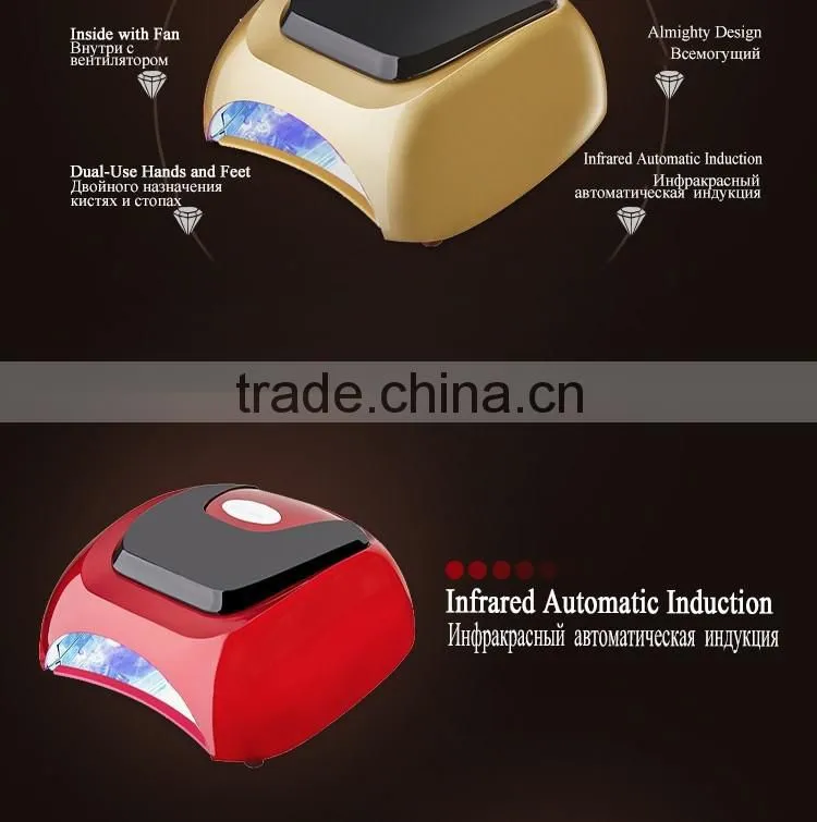 2016 China Manufacturer best selling UV machine 48w led Uv lamp gel nail polish dryer for nails