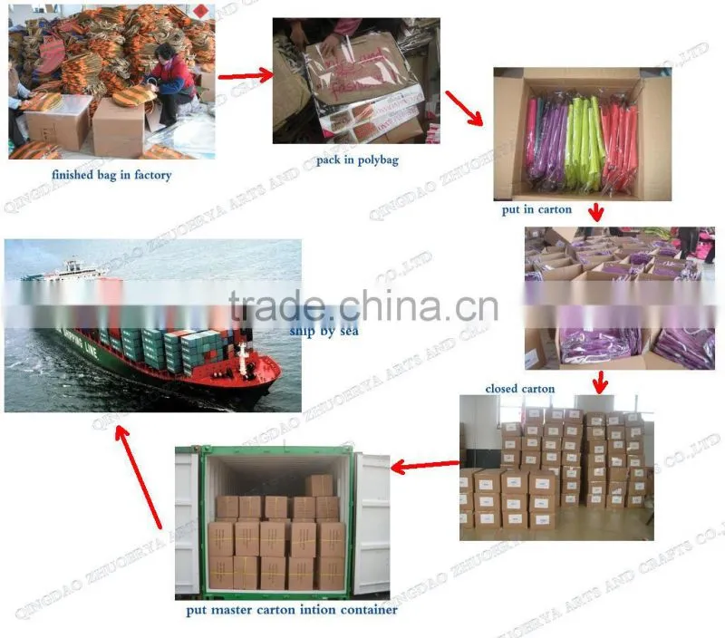 Handmade PP straw shopping bag fashion straw woven basket