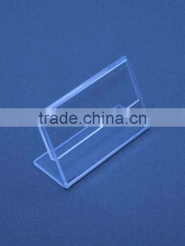 clear plastic price label holder