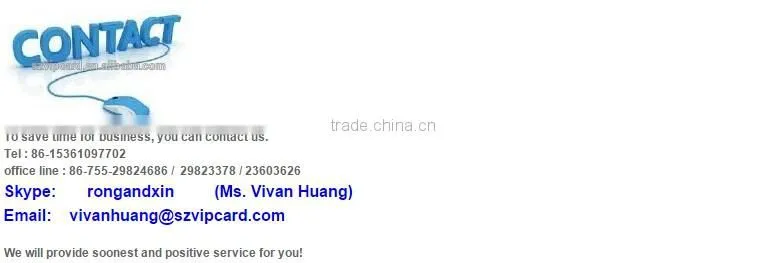 Factory price GEN2 UHF chip smart card/ access control card