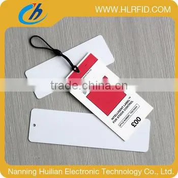wholesale rfid uhf Alien Higgs 3 personalized garment rfid pvc Hang Tag for Clothing management