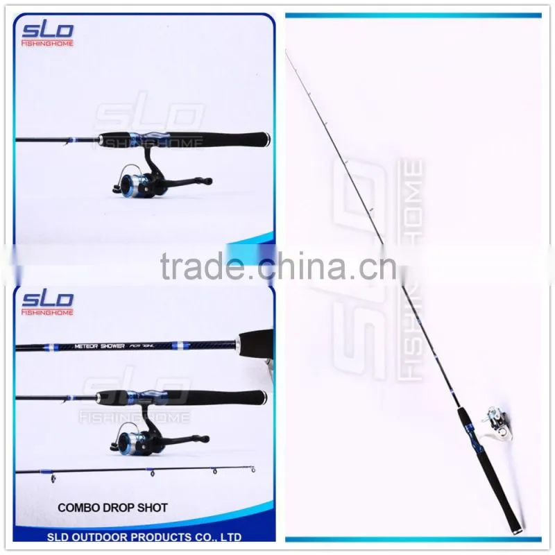 1.68m drop shot spin fishing rod fising reel combo fishing set with carrying bag