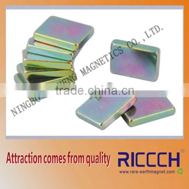 Strong small cylinder magnet discs plating with Color-Zinc
