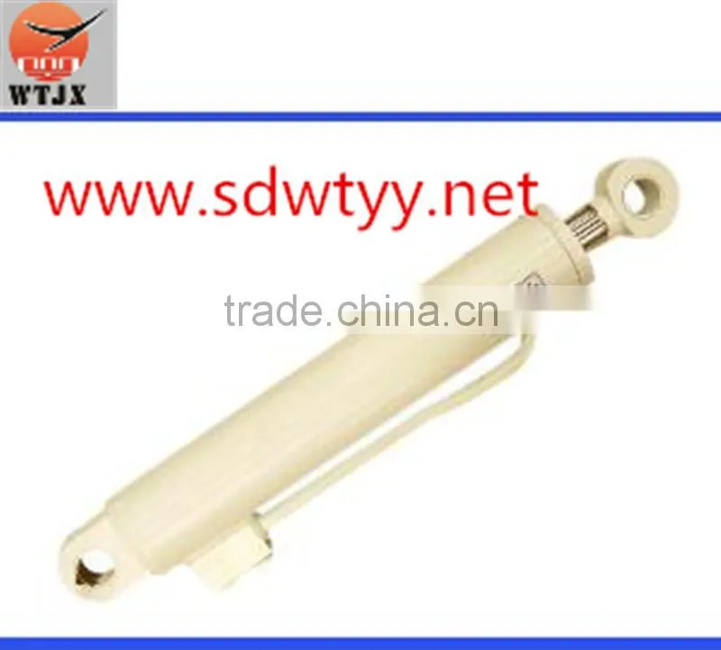 telescopic hydraulic cylinder mounted on trash truck
