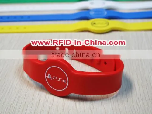 High Performance RFID Technology Wristband, Colorful RFID Silicone Wristband