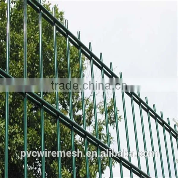 PVC coated welded steel wire double wire fence