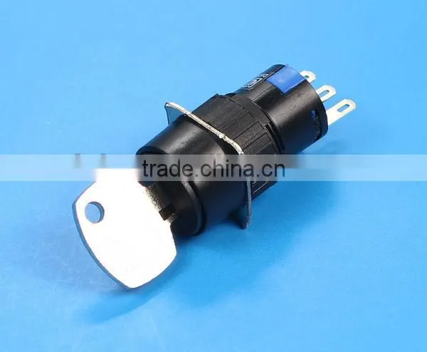 A16-11ZK3 16mm key lock pushbutton switch