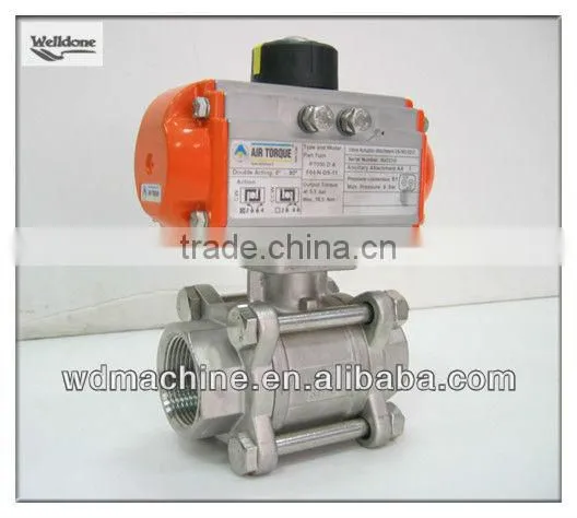 Pneumatic Three Way Ball Valve