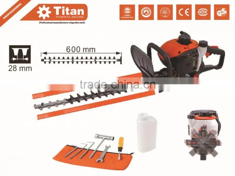 Professional Petrol Hedge Trimmer, blade sharpen, gasoline hedge trimmer, with 24" / 60cm Blades, CE.MD, GS,EUII certificate