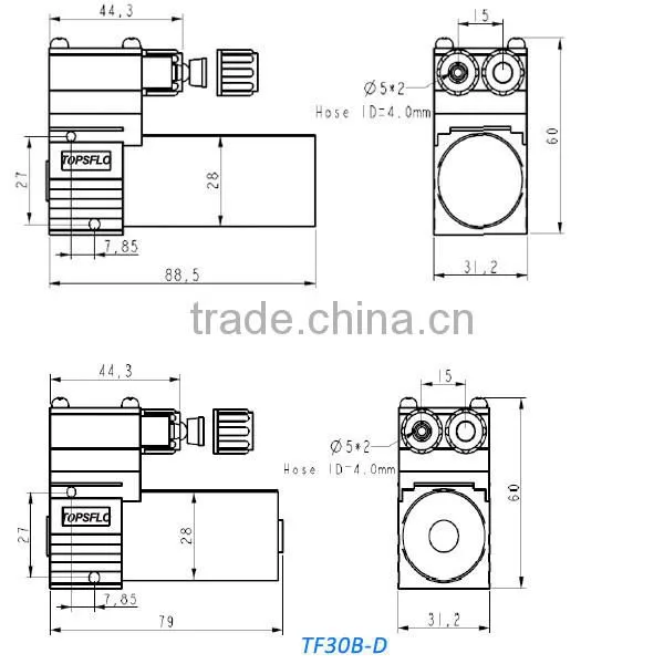 TOP performance diaphragm 12V dc vacuum pump