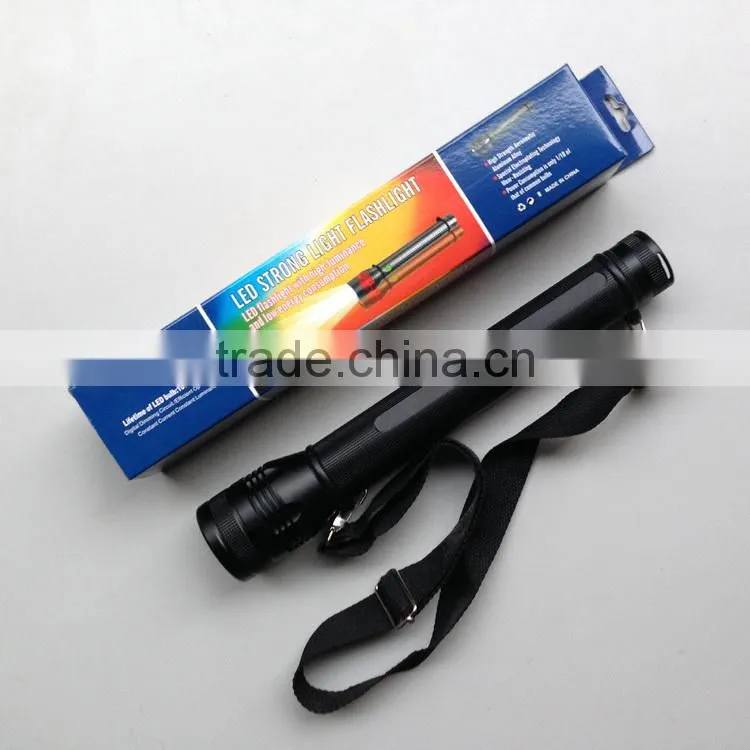 Aluminium LED Flashlight zoom flashlight tactical flashlight 3XD batteries flashlight