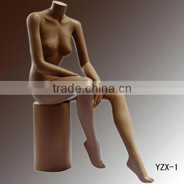 Fashion fiberglass headless female mannequins for swimwear