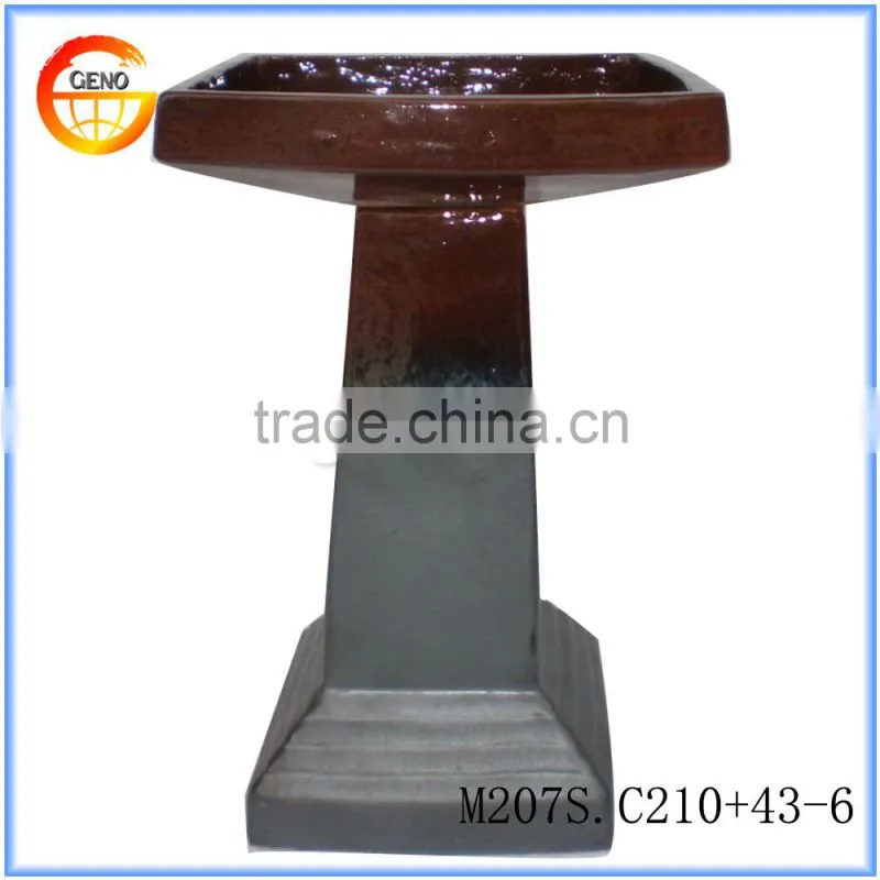 garden decor bird feeder cheap concrete bird bath