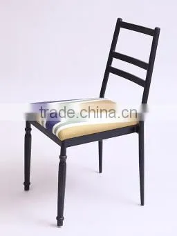 wholesale Quality antique metal square back dining chair QL-T855