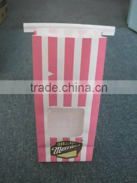 Stand up kraft paper coffee bean bag/PE laminated