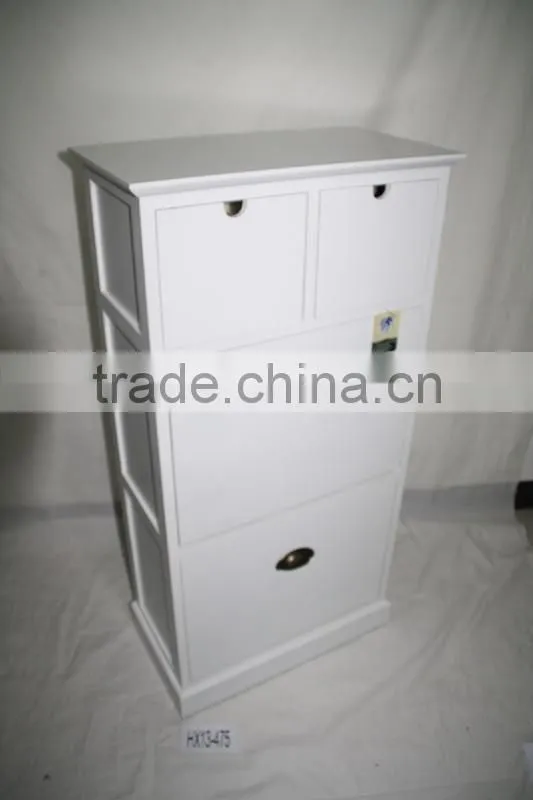 Elegant Wooden Storage Living Room Shoe Cabinet Unit