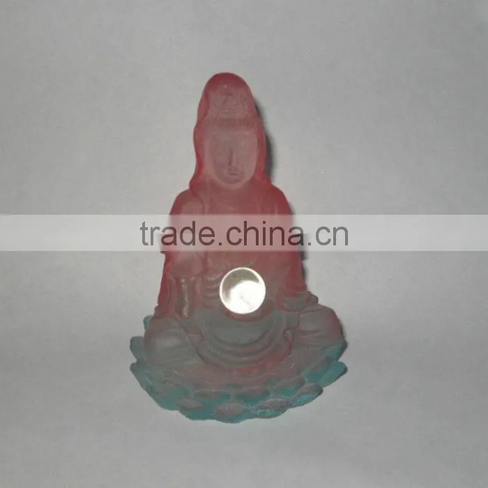 Clear resin Kuanyin figurine decoration