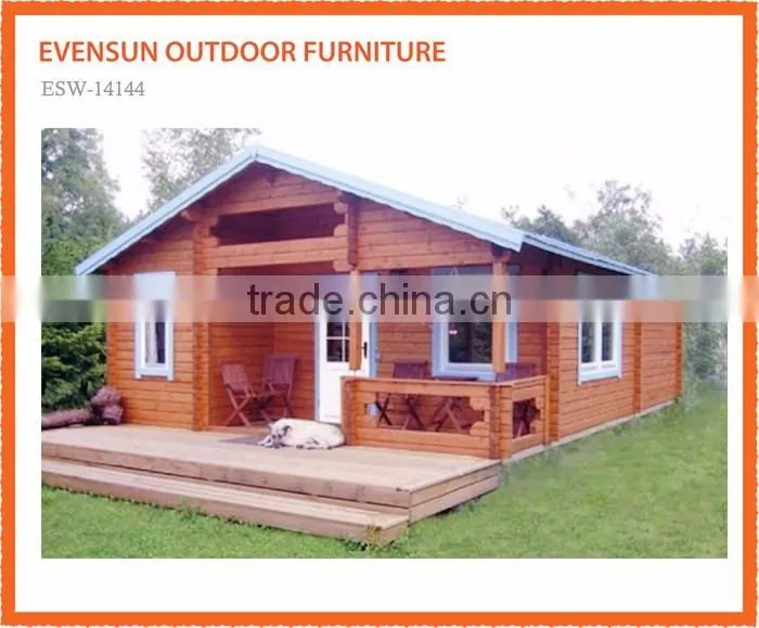 Wholesale price russian prefabricated canadian spruce Log cabin Wooden house 120 sqm