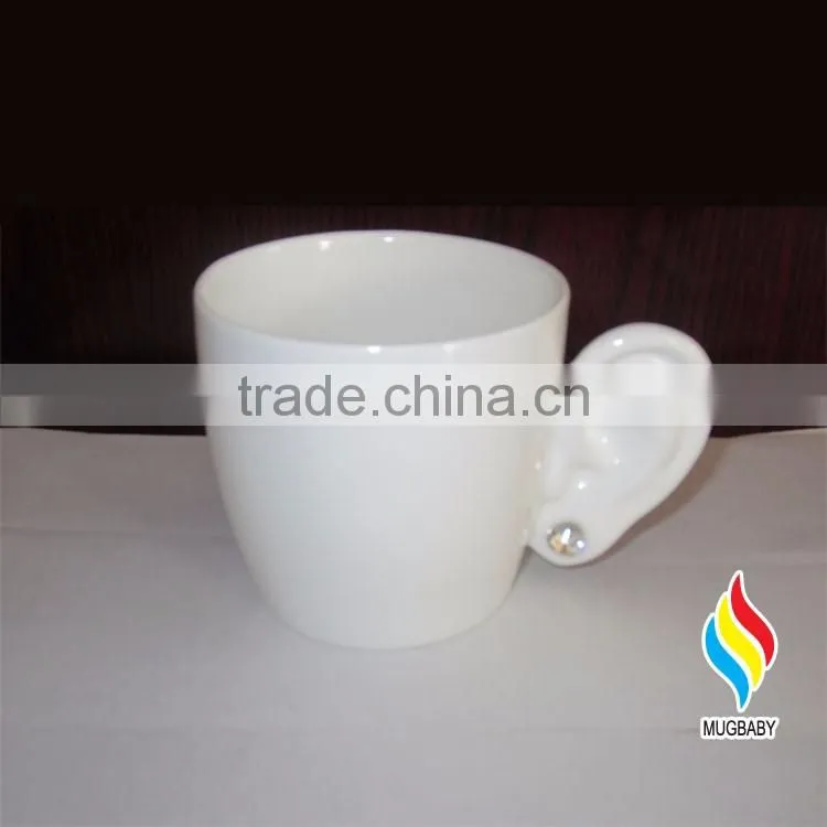 creative ceramic grenades shaped coffee mug with lid
