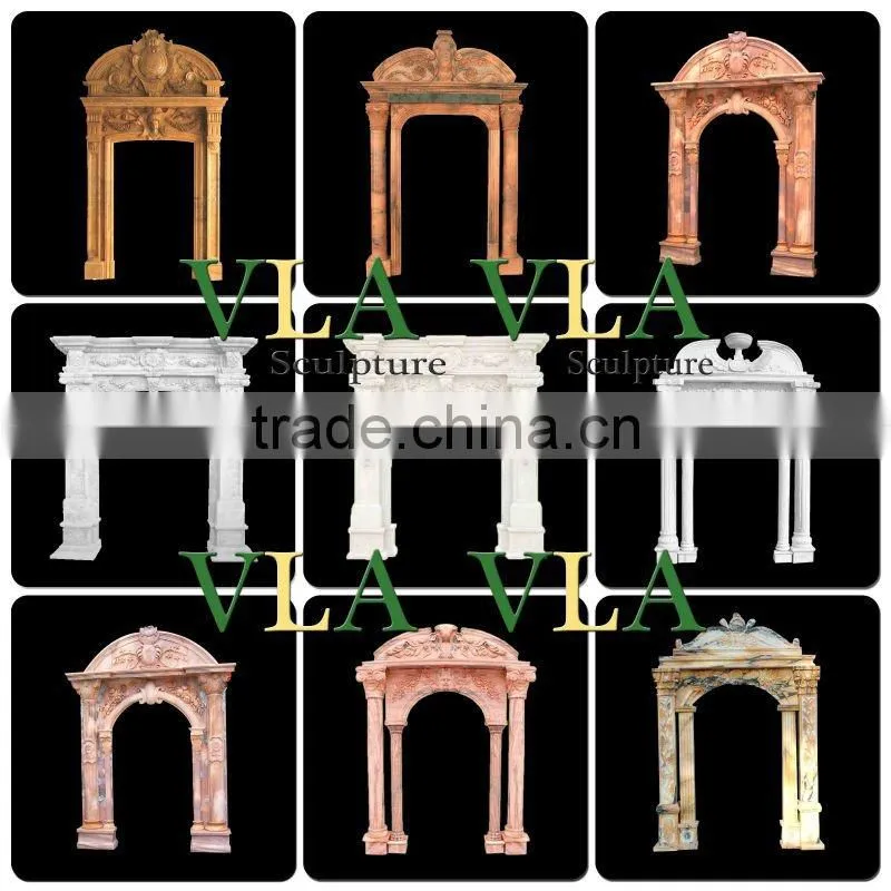 Elegant Statuary Marble Door Carving VD-029K