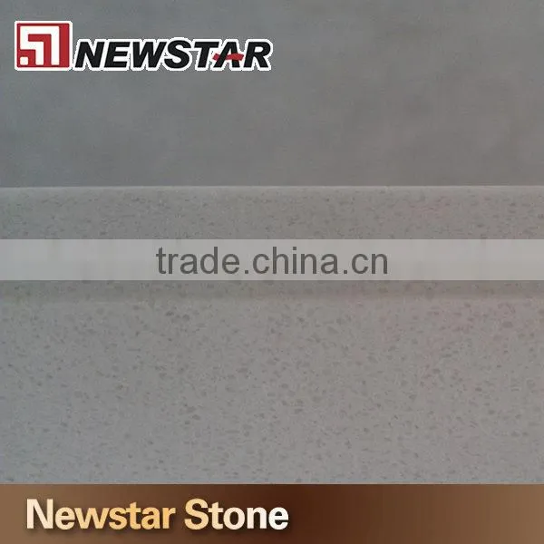 Polished fine grain value white quartz