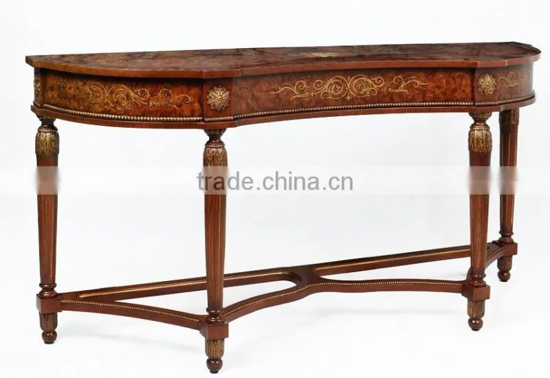 Vintage English Regina Style Office Writing Desk made of Solid Wood BF11-08223b