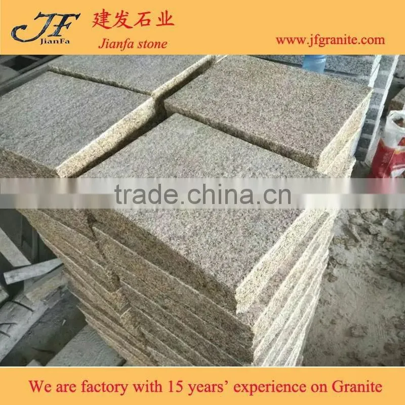 split patio driveway cheap Yellow granite paving stone